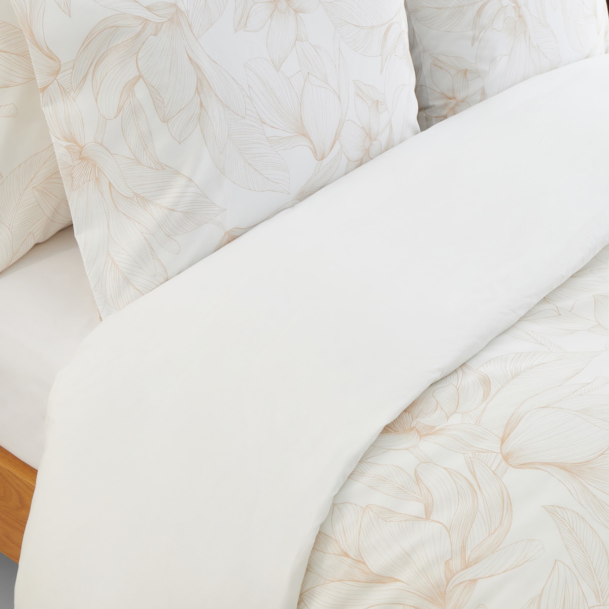 Juego de funda nórdica algodón Amy El Corte Inglés Beige-2