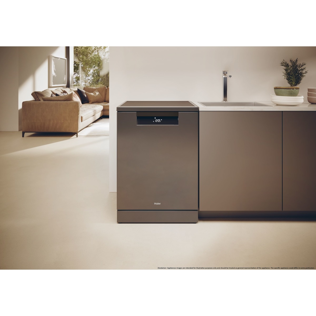 Lavavajillas Haier 16 servicios, 60 cm con WIFI I-PRO SHINE - XF 6B0M3PDA Antracita-11