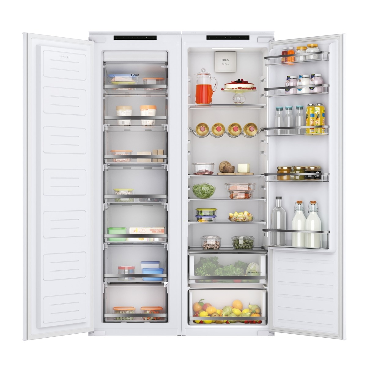 Arca Congeladora Vertical Encastrável Haier HAUN518EW No Frost e de 176,9 cm - Branco Branco-3