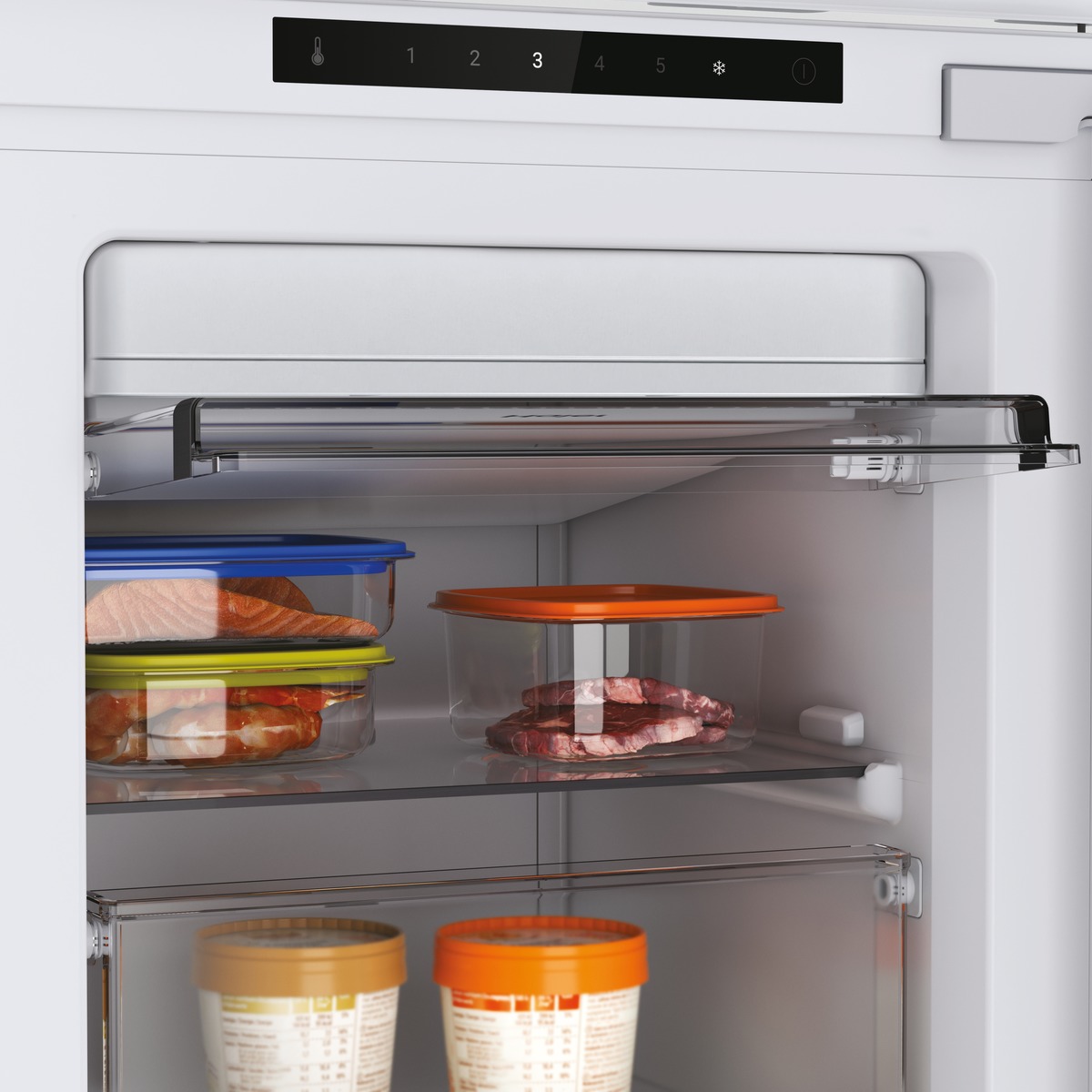 Arca Congeladora Vertical Encastrável Haier HAUN518EW No Frost e de 176,9 cm - Branco Branco-2