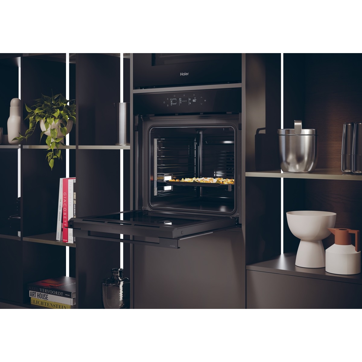 Horno multifunción Haier Hidrolitico - H6 ID46G3HTB Negro-6