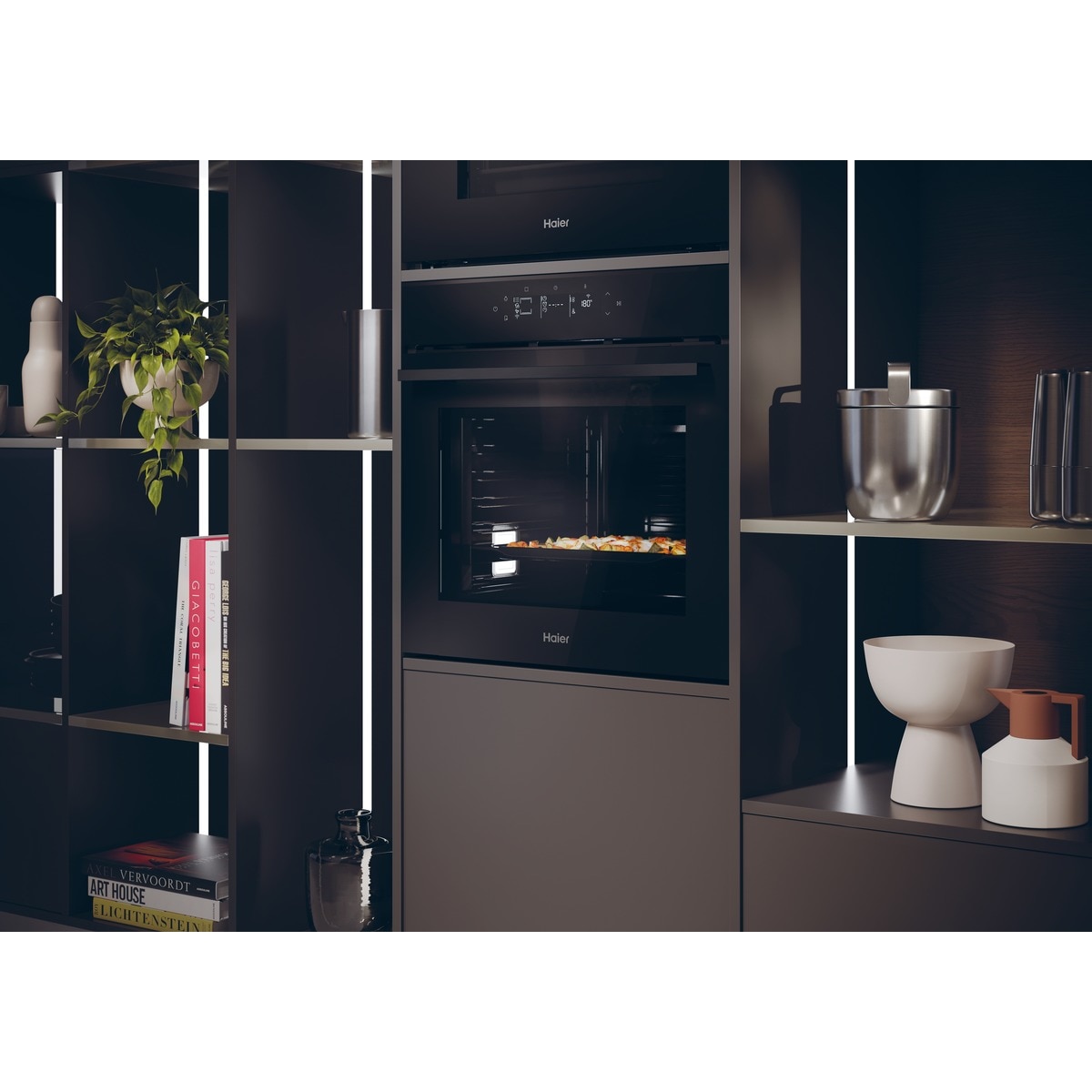 Horno multifunción Haier Hidrolitico - H6 ID46G3HTB Negro-5