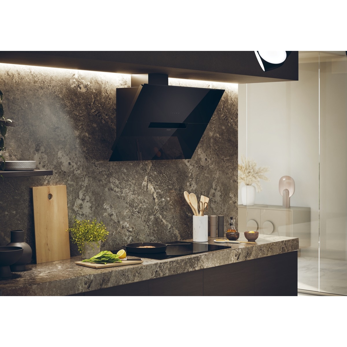 Campaña decorativa Haier 4 velocidades - HADG9CBS4B Negro-5