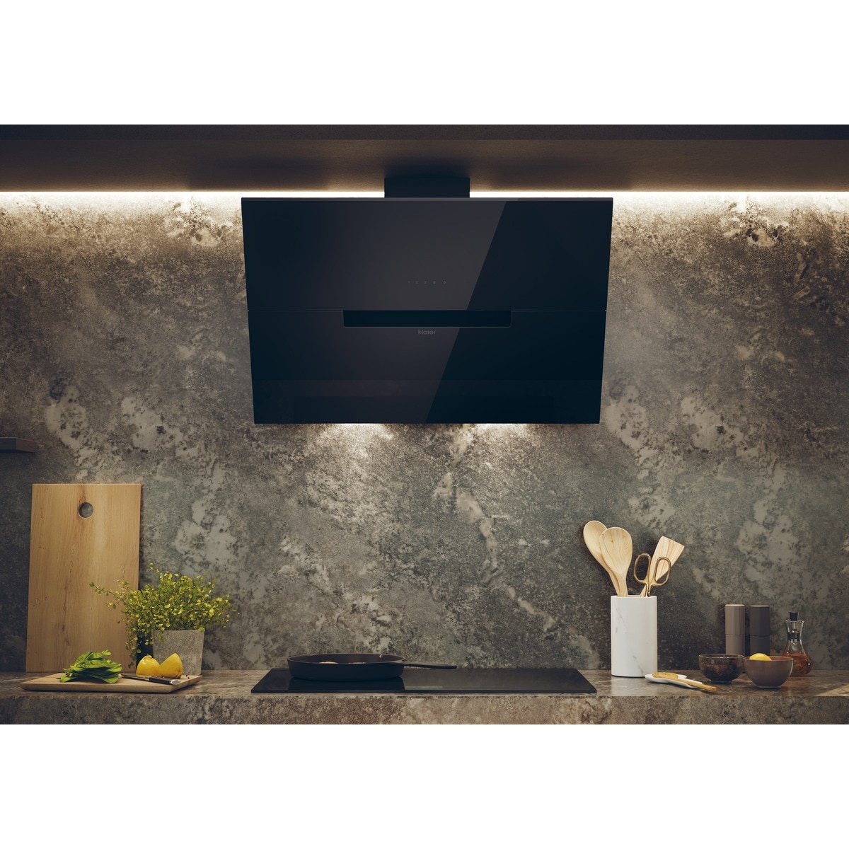 Campaña decorativa Haier 4 velocidades - HADG9CBS4B Negro-4
