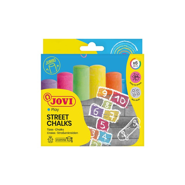 Imagen 0 de STREET CHALKS 6 tizas Jovi Multicolor