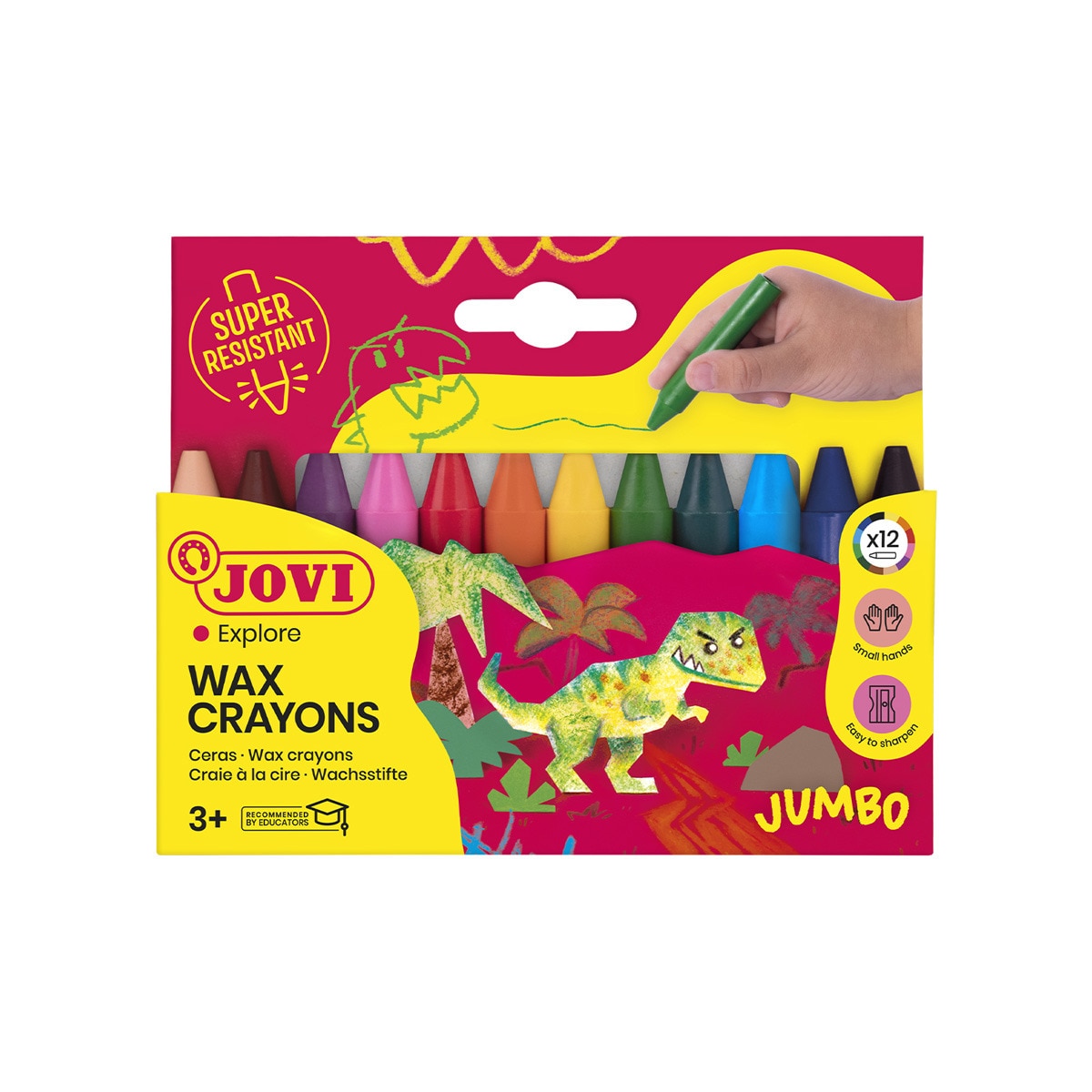 WAX CRAYONS JUMBO 12 ceras Jovi Multicolor Multicolor-1