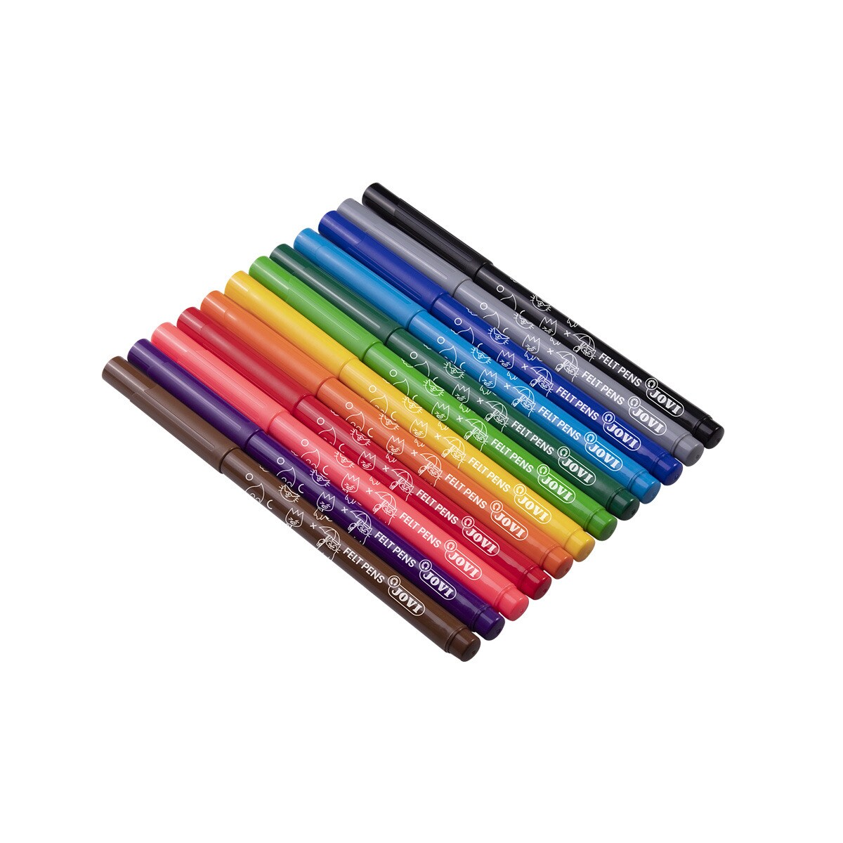 FELT PENS 12 rotuladores Jovi Multicolor Multicolor-4