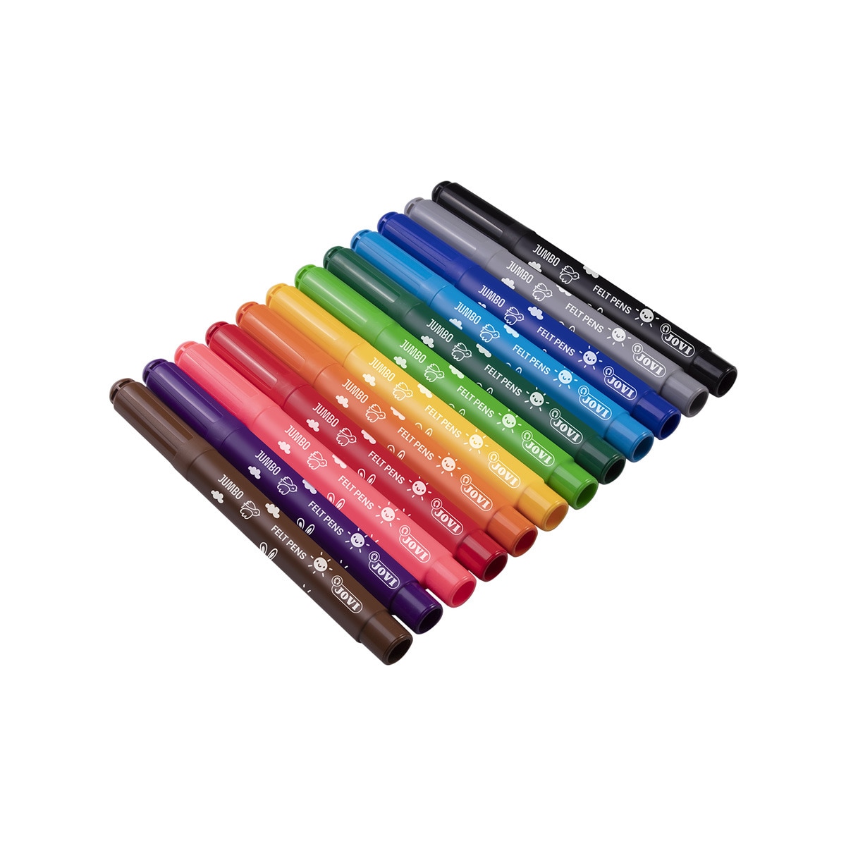 FELT PENS 12 rotuladores JUMBO Jovi Multicolor Multicolor-4