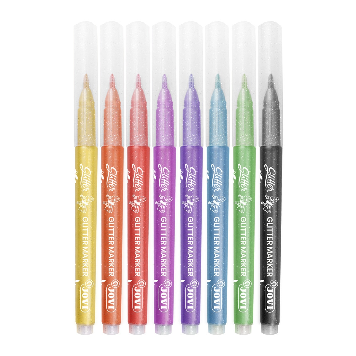 GLITTER MARKER 8 rotuladores Jovi Multicolor Multicolor-4