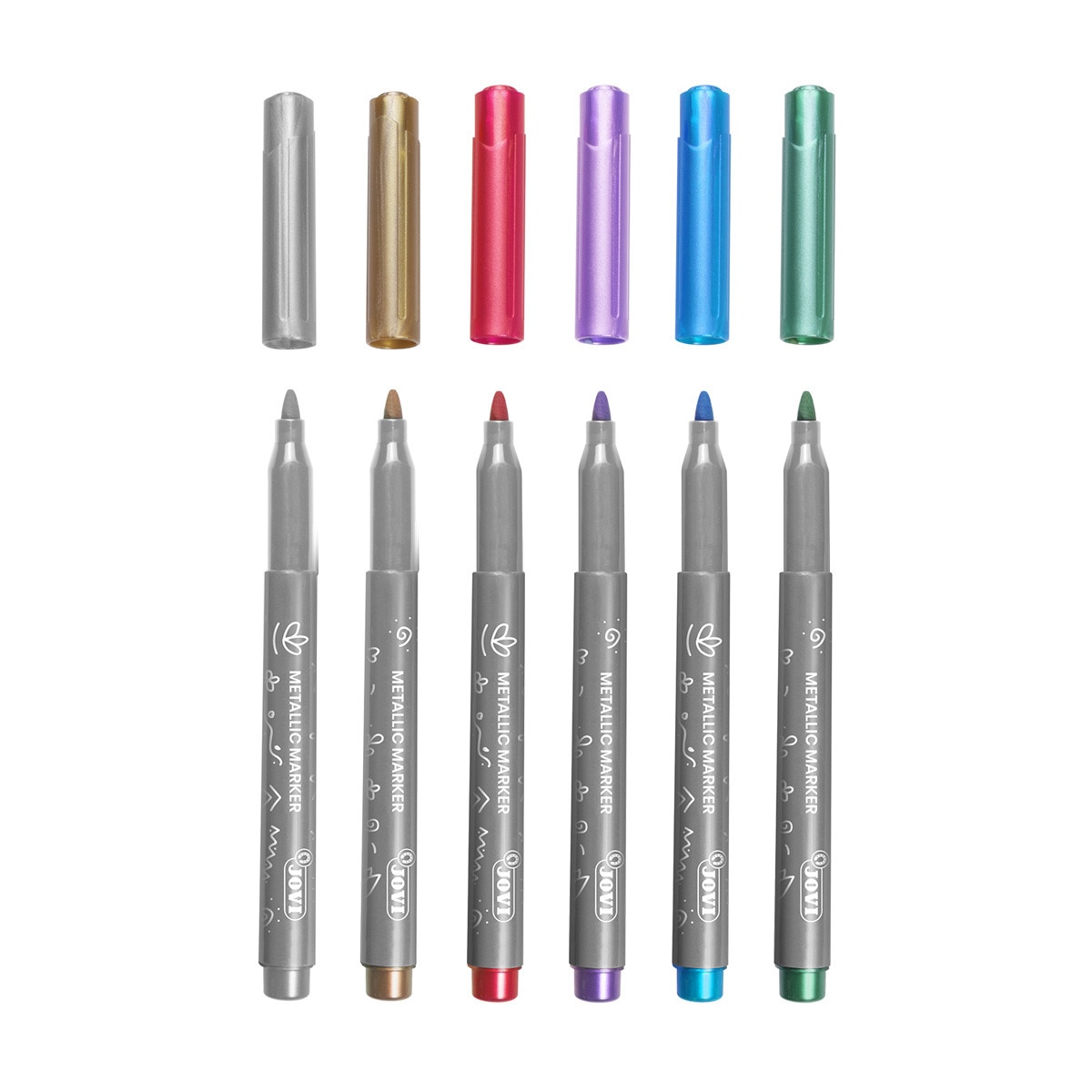 METALLIC MARKERS 6 rotuladores Jovi Multicolor Multicolor-5