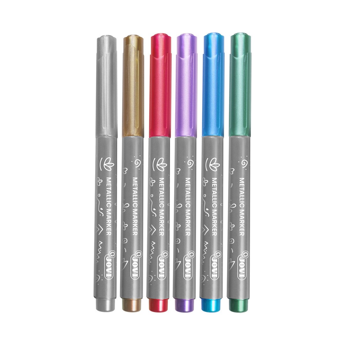 METALLIC MARKERS 6 rotuladores Jovi Multicolor Multicolor-4
