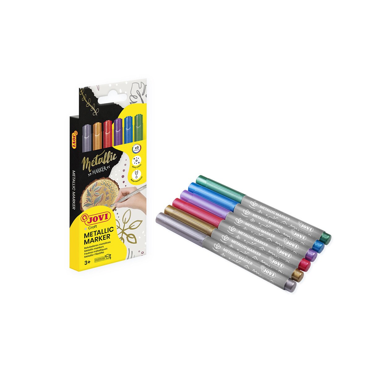 METALLIC MARKERS 6 rotuladores Jovi Multicolor Multicolor-3