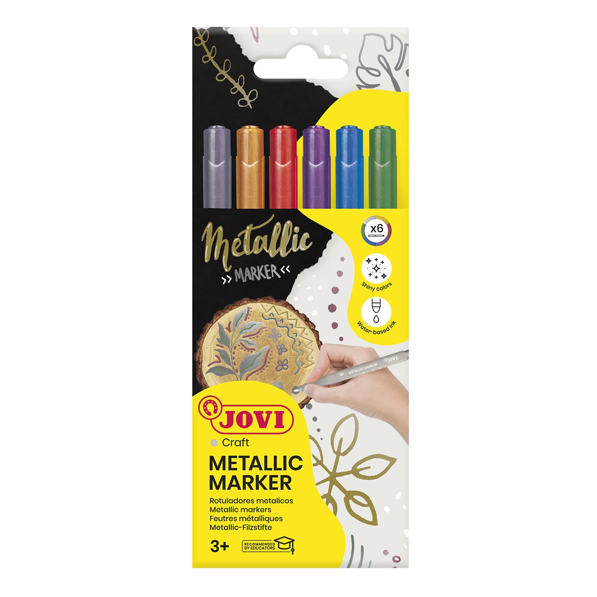 METALLIC MARKERS 6 rotuladores Jovi Multicolor Multicolor-1