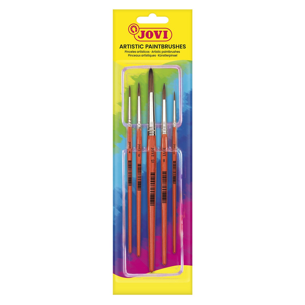 ARTISTIC BRUSHES -tamaños 0, 4, 6, 8 y 12 Jovi Marrón Marrón-1
