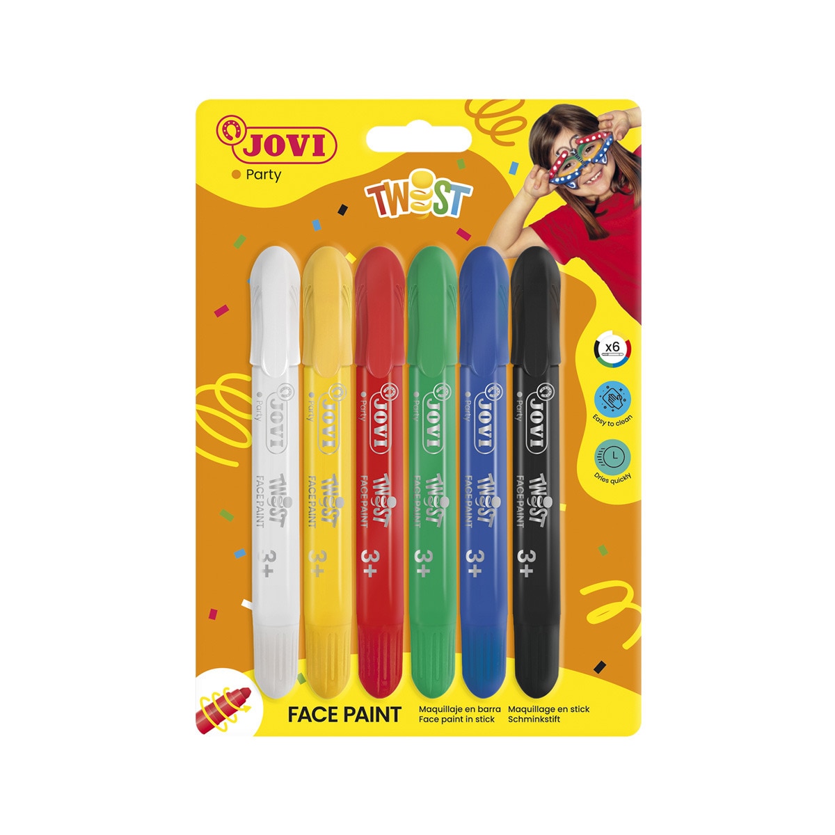 TWIST Face Paint -  6 sticks Jovi Multicolor Multicolor-1