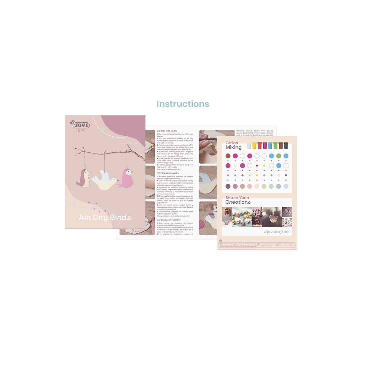 DIe KIT manualidades passaros  Jovi Multicolor Multicolor-5