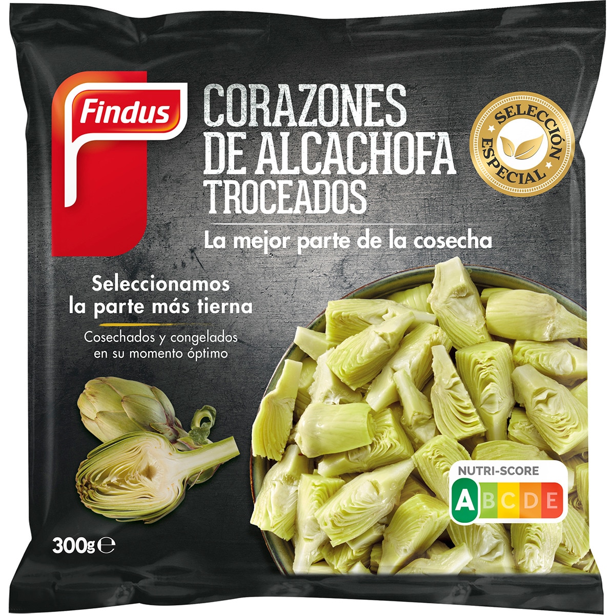 corazones de alcachofas trozeados bolsa 300 g