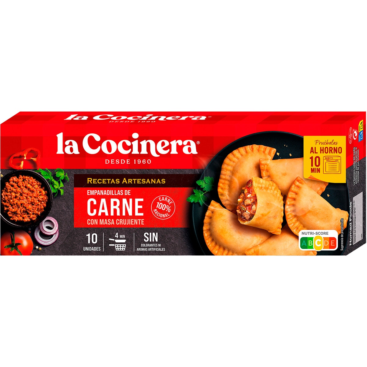 empanadillas de carne 10 unidades estuche 312 g