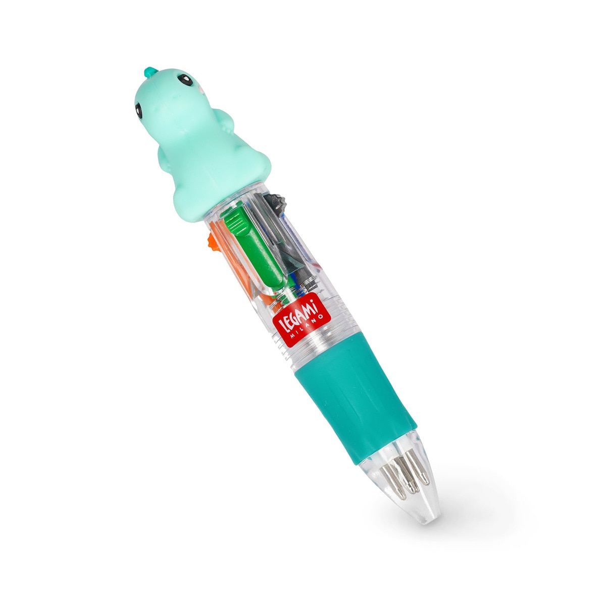 Mini Esferográfica 4 Cores Legami Dino 1