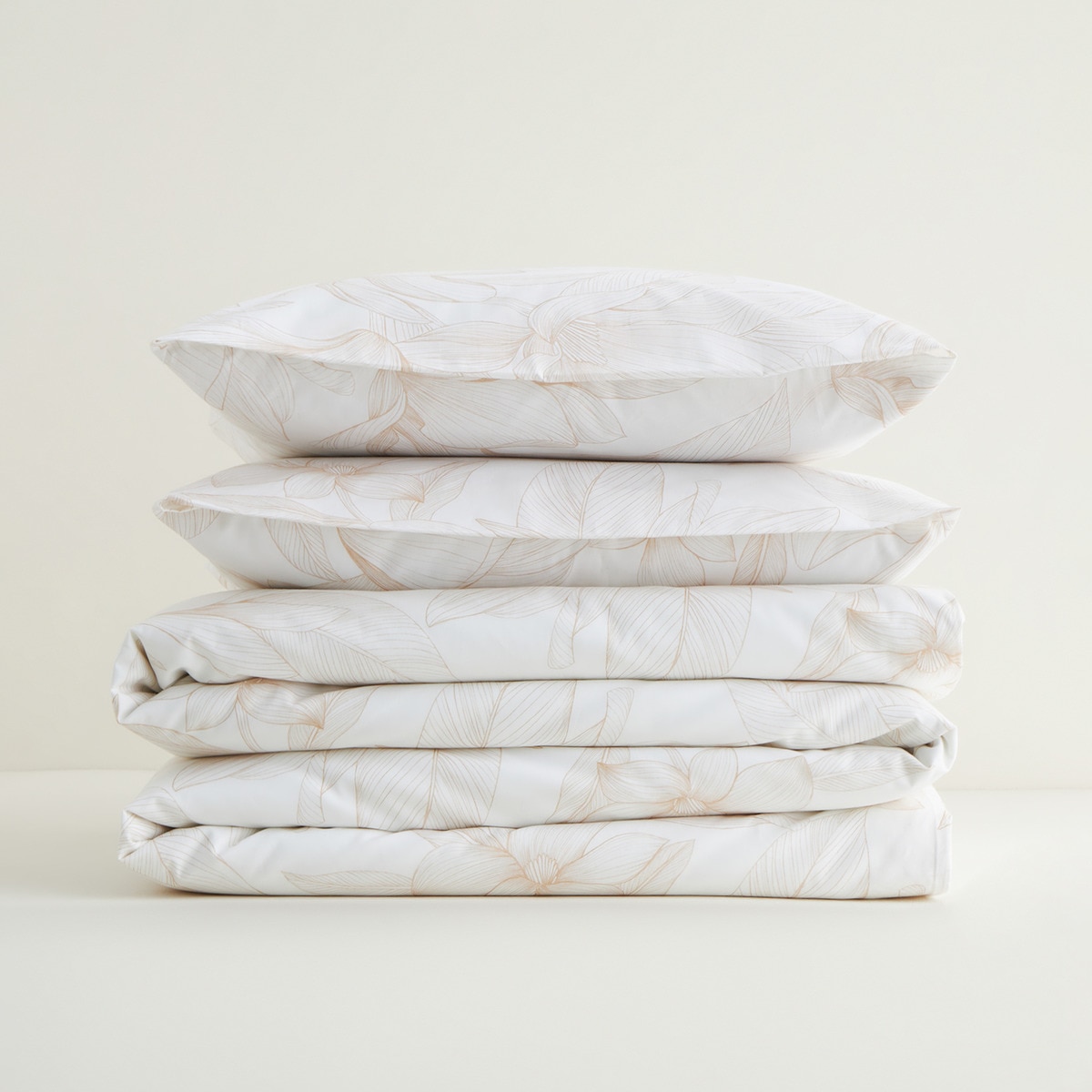 Juego de funda nórdica algodón Amy El Corte Inglés Beige-5