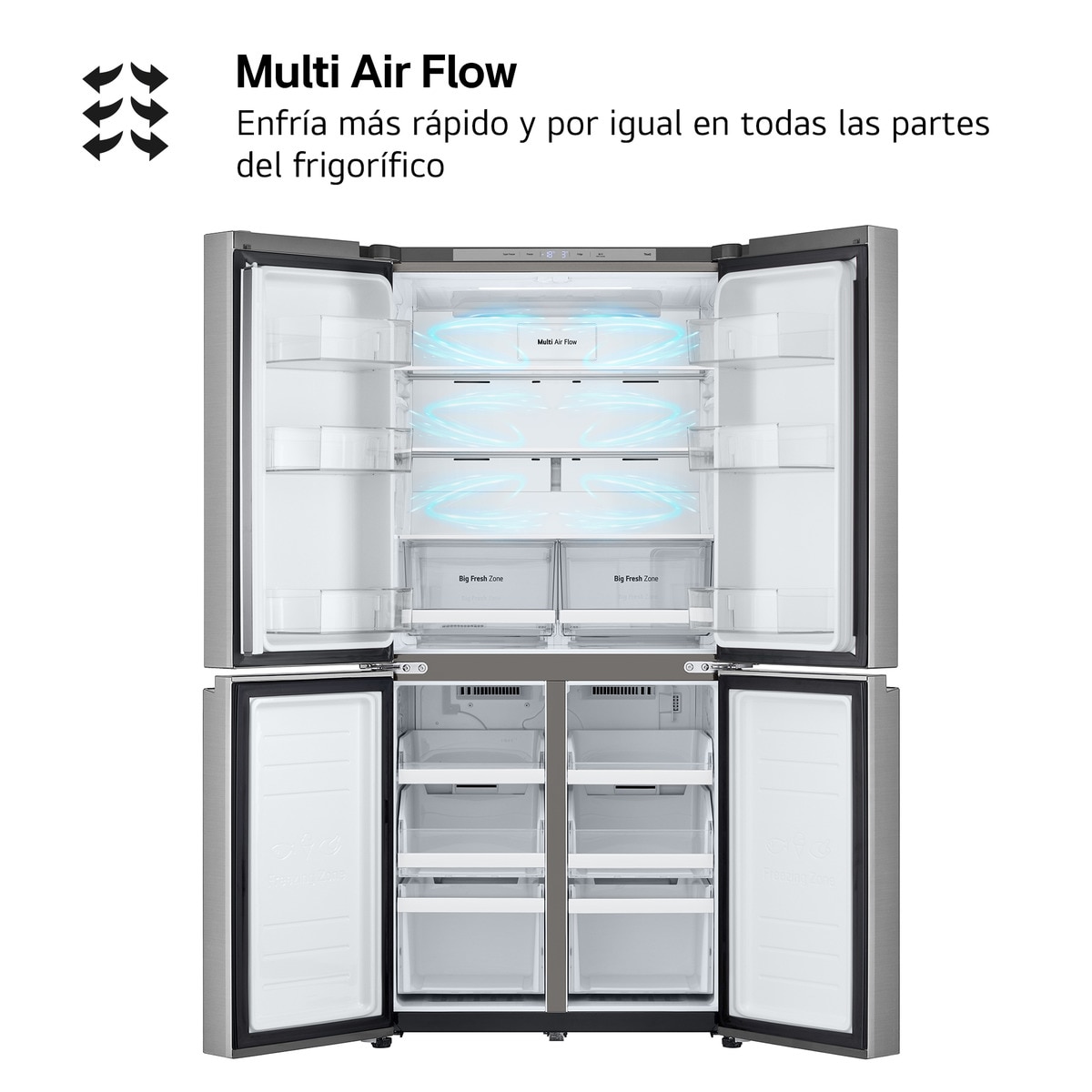 Comprar Frigorífico americano LG Multi Air Flow - GMB860PYDE · Hipercor
