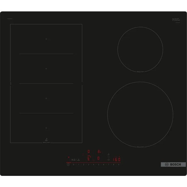 Imagem 0 de Placa de Indução Bosch Serie 6 PIX61RHC1E de 4 Zonas e de 60 cm - Preto