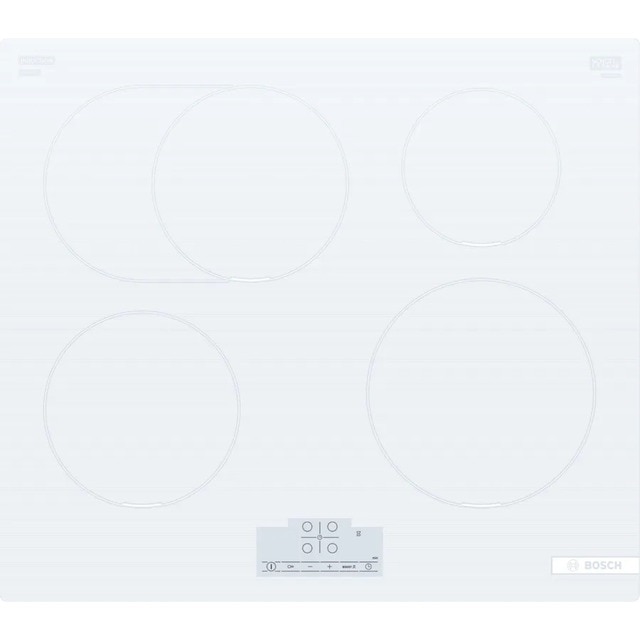 Placa de Indução Bosch Serie 6 PIF612BB1E de 4 Zonas e de 60 cm - Branco Branco-1