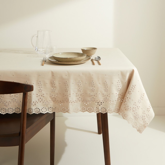 Imagen 0 de Mantel algodón Schiffli El Corte Inglés