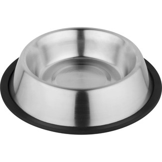 comedero para perros acero inoxidable 17,50 cm 1 unidad - Fred&rita