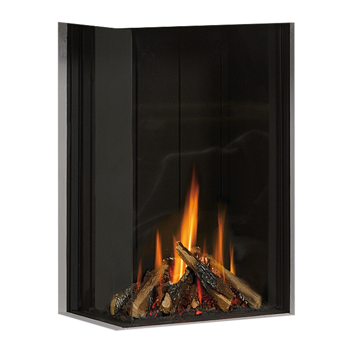 Hogar Gas Propano MG-38/63 Cristal Lateral Izquierdo Madera-1