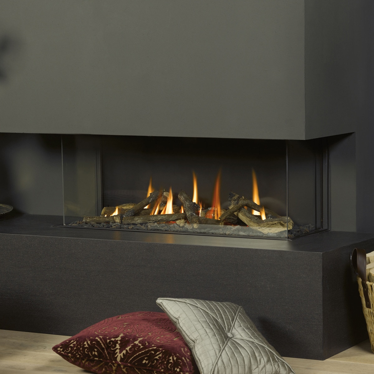 Hogar Gas Propano MG-120/38 TC DQ 3 Caras Madera-2