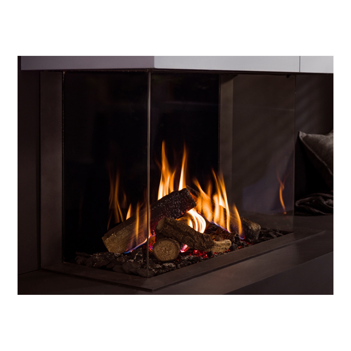 Hogar Gas Propano MG-83/60 TC DQ 3 Caras Madera-1