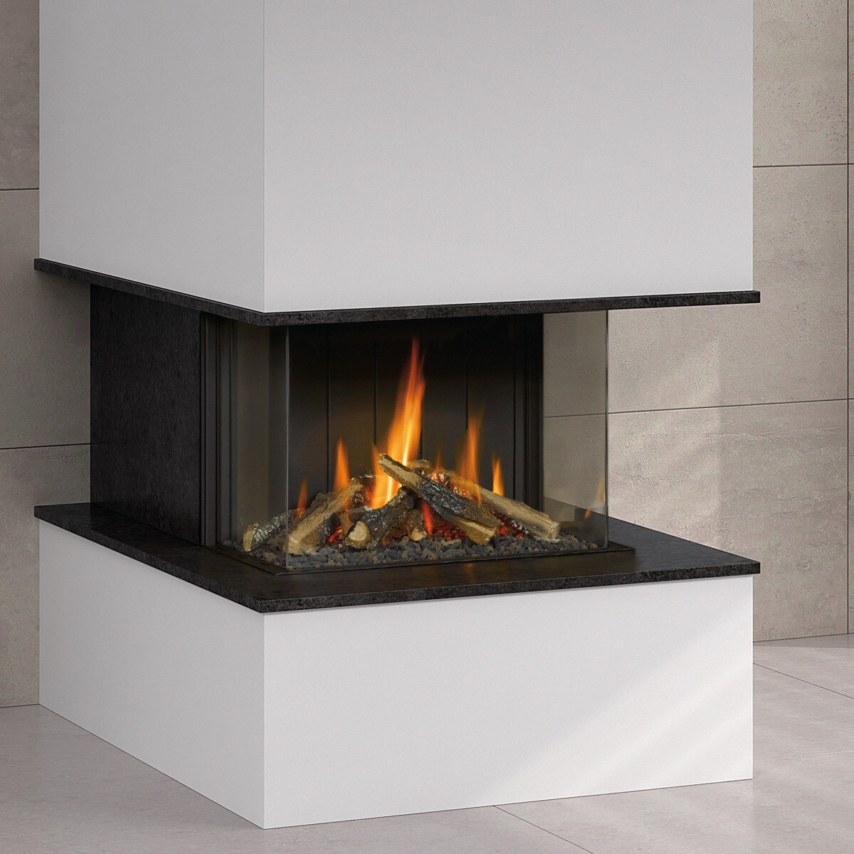 Hogar Gas Propano MG-63/45 TC 3 Caras Madera-2