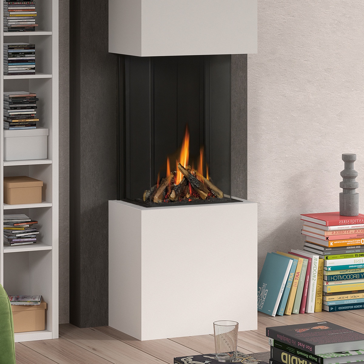 Hogar Gas Propano MG-38/63 TC 3 Caras Madera-2