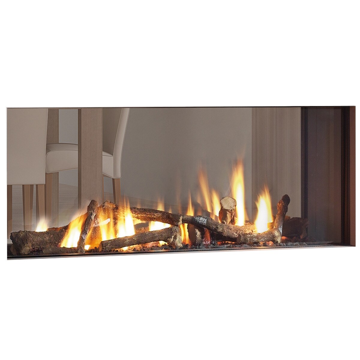 Hogar Gas Natural MG-120/38 Túnel DQ 2 Caras Cristal-3