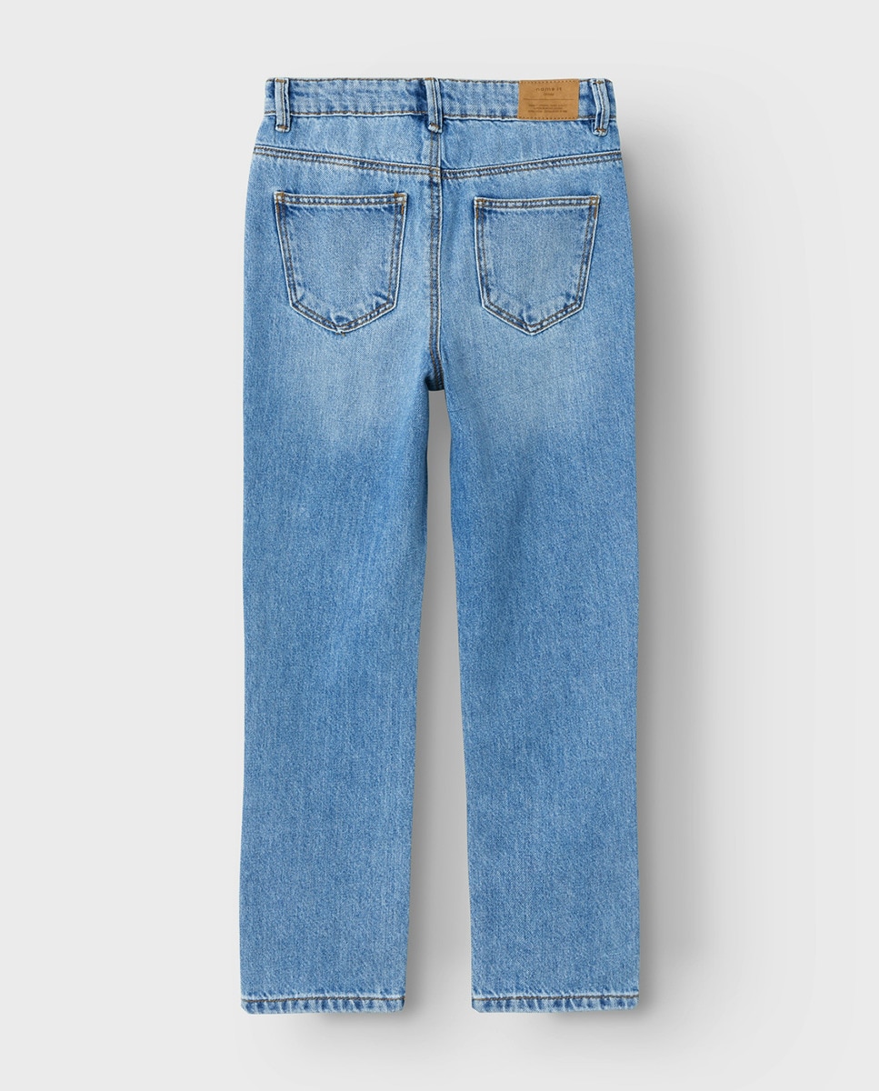Jeans Straight Azul-4
