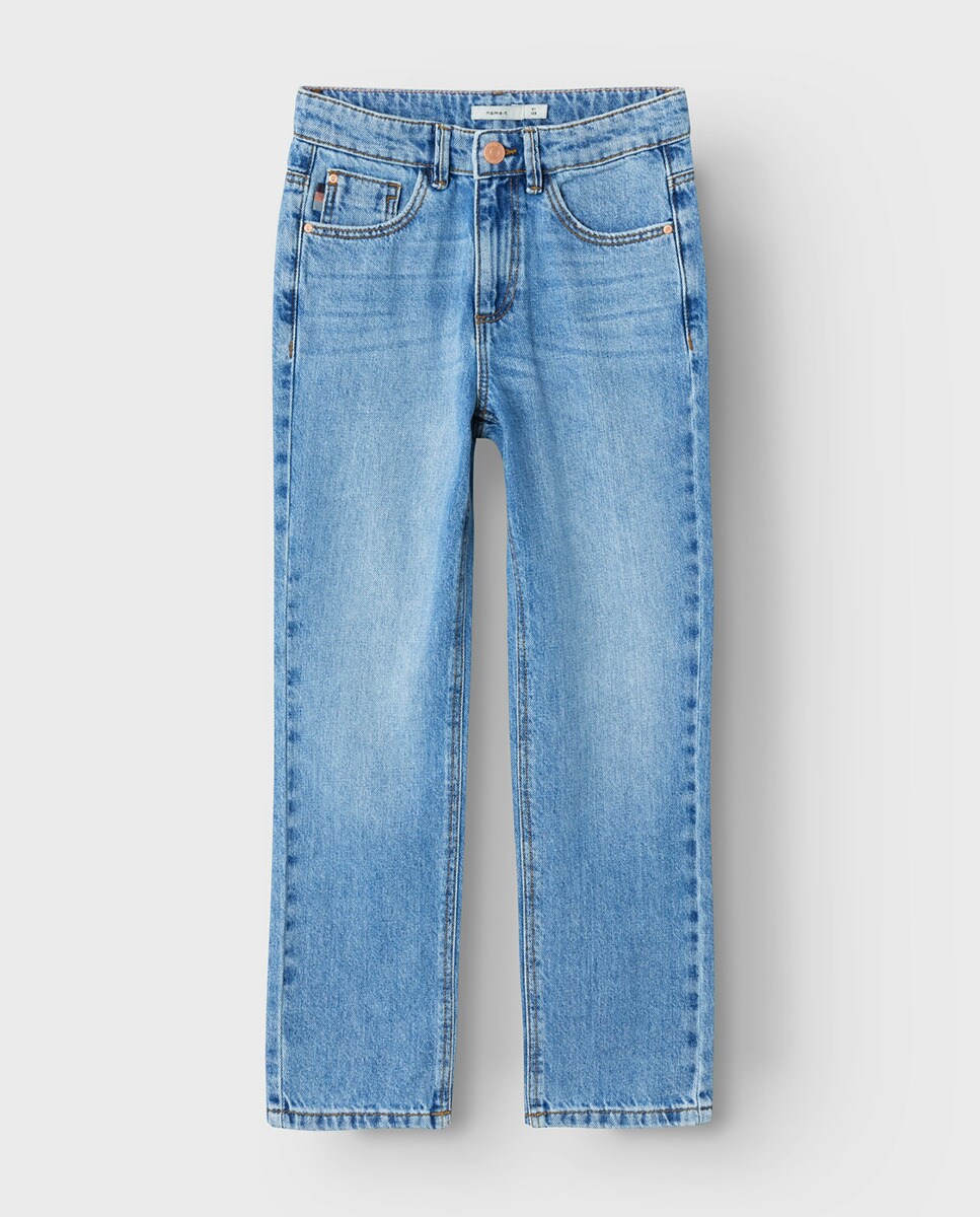 Jeans Straight Azul-3