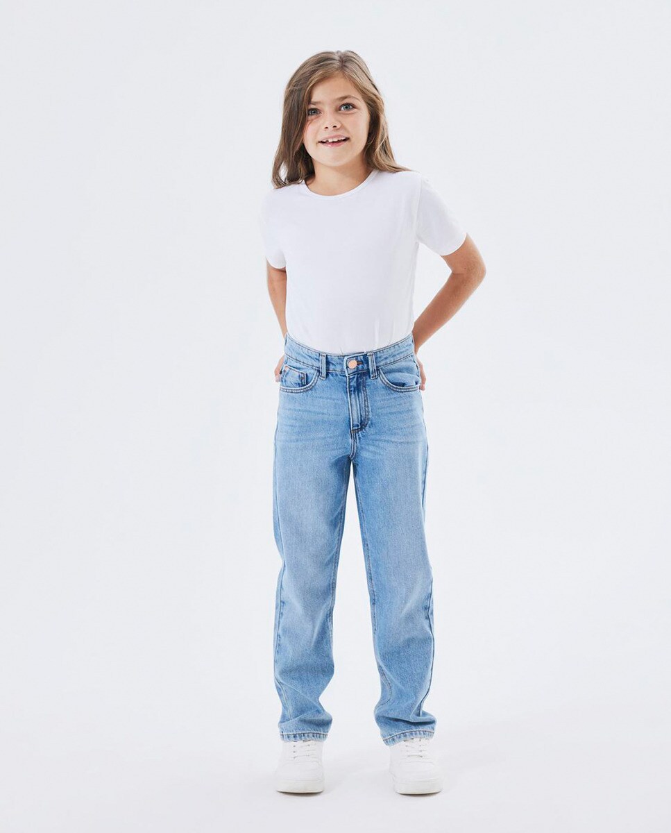 Jeans Straight Azul-1