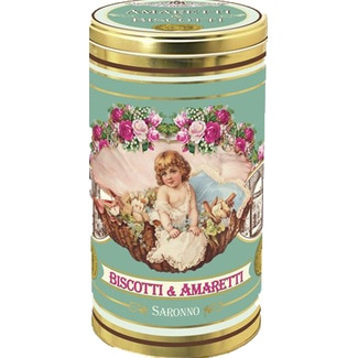 Bolachas Sortidas Amaretti Crunchy e Soft lata lata 210 g - Chiostro Di Saronno
