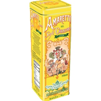 Bolachas Amaretti Soft de Limão lata lata 180 g - Chiostro Di Saronno