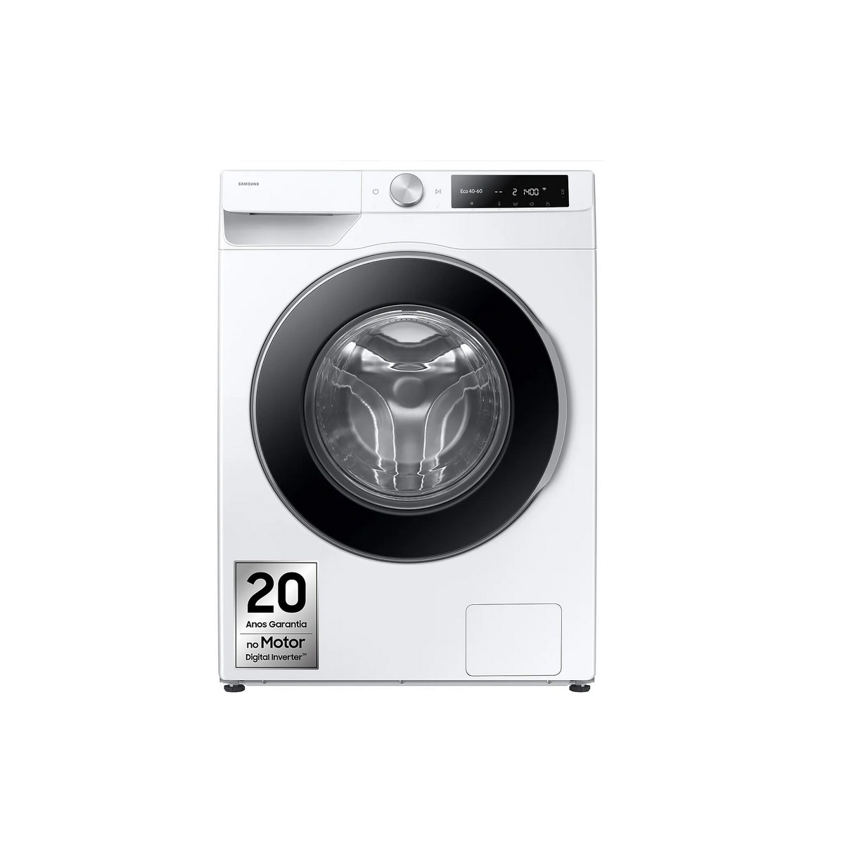 Máquina de Lavar Roupa Samsung WW90DG6U25LE AI Eco Bubble™ Carga Frontal de 9 kg e de 1400 rpm - Branco Branco-1