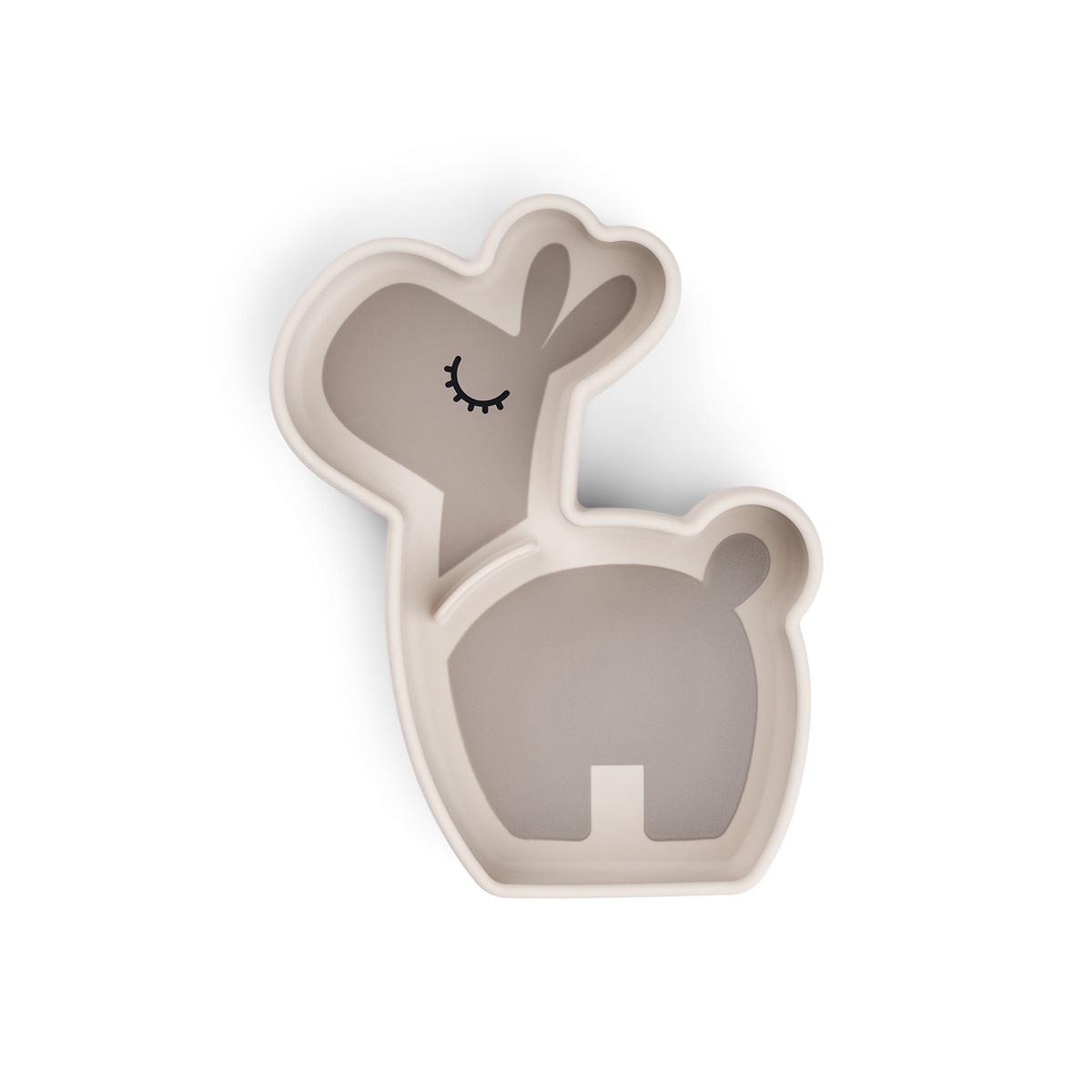 Plato de silicona Done by Deer stick&stay Lalee con ventosa Beige-1