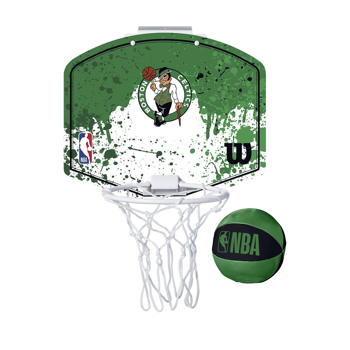 Mini Cesto de Basquetebol Boston Celtics Verde-1