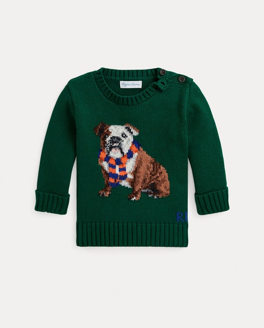 Imagen 0 de Jersey de bebé niño de algodón con bulldog