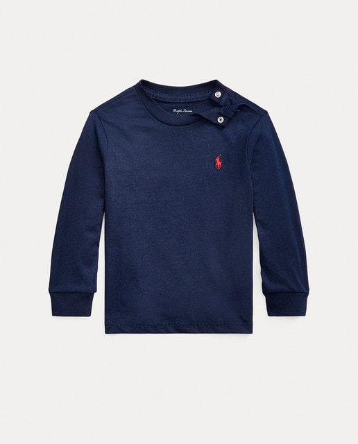 Imagen 0 de Camiseta de bebé niño de algodón con caballo bordado