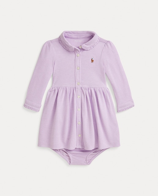 Imagen 0 de Vestido de bebé niña de algodón con caballo bordado