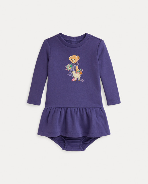 Imagen 0 de Vestido de bebé niña de manga larga con Polo Bear