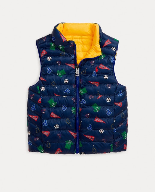 Imagen 0 de Chaleco de niño reversible estampado