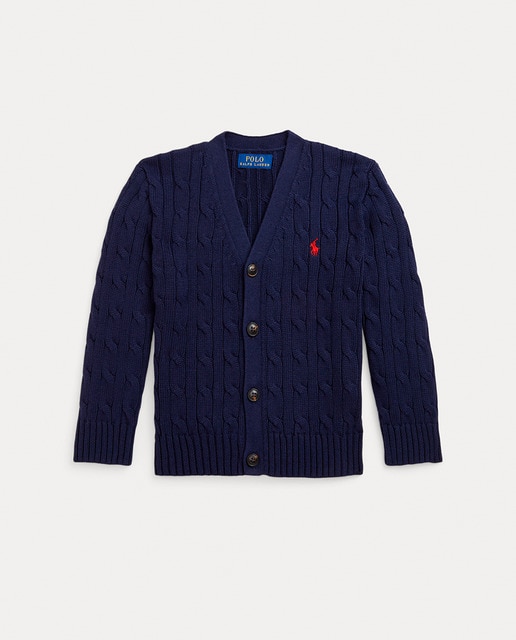 Imagen 0 de Cárdigan de niño de algodón en azul marino