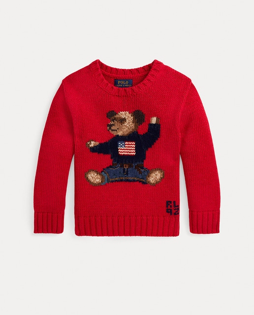 Imagen 0 de Jersey de niño con Polo Bear en rojo